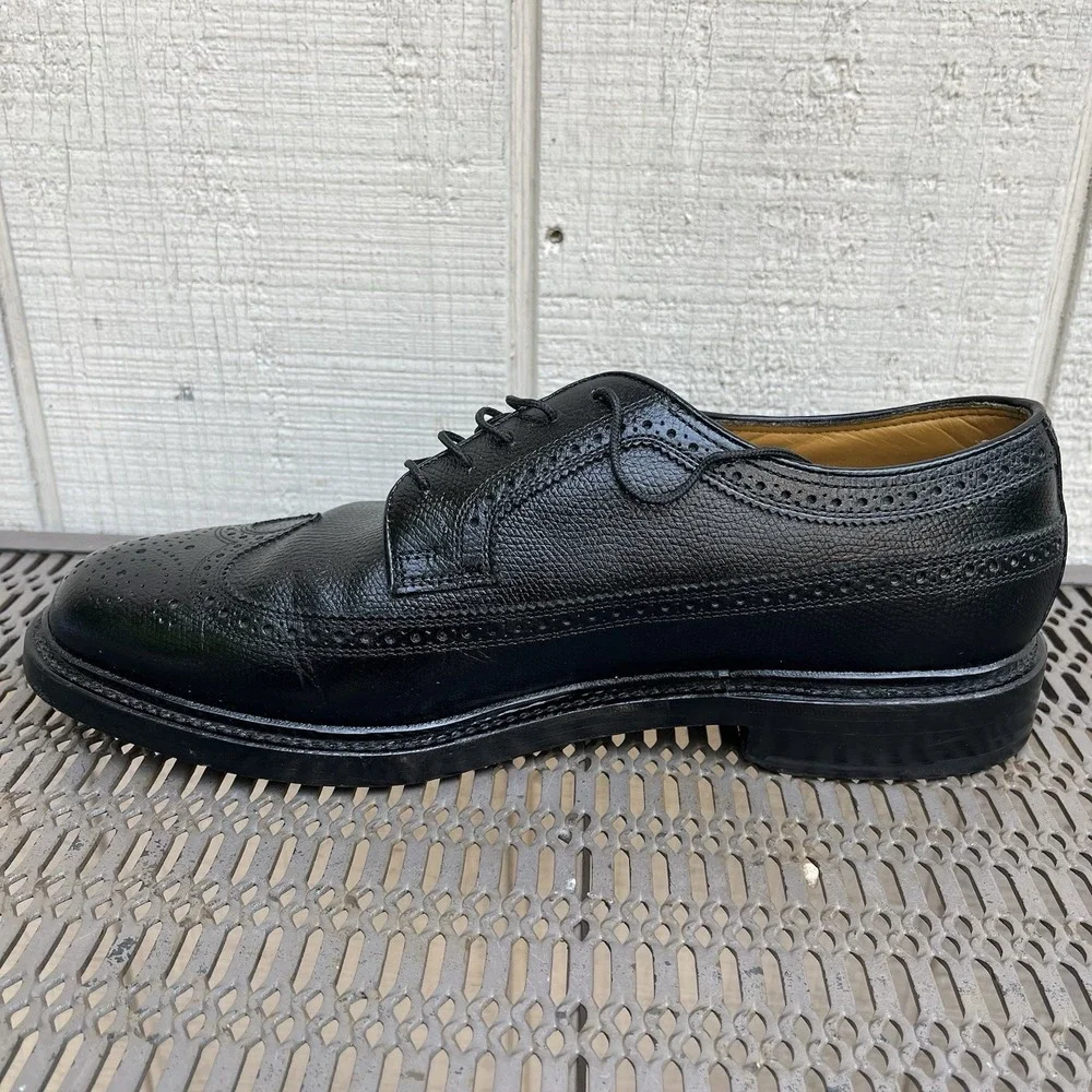 Florsheim Imperial Kenmoor Black Leather Wingtip Oxfords 17109-78 Mens 9.5 E3